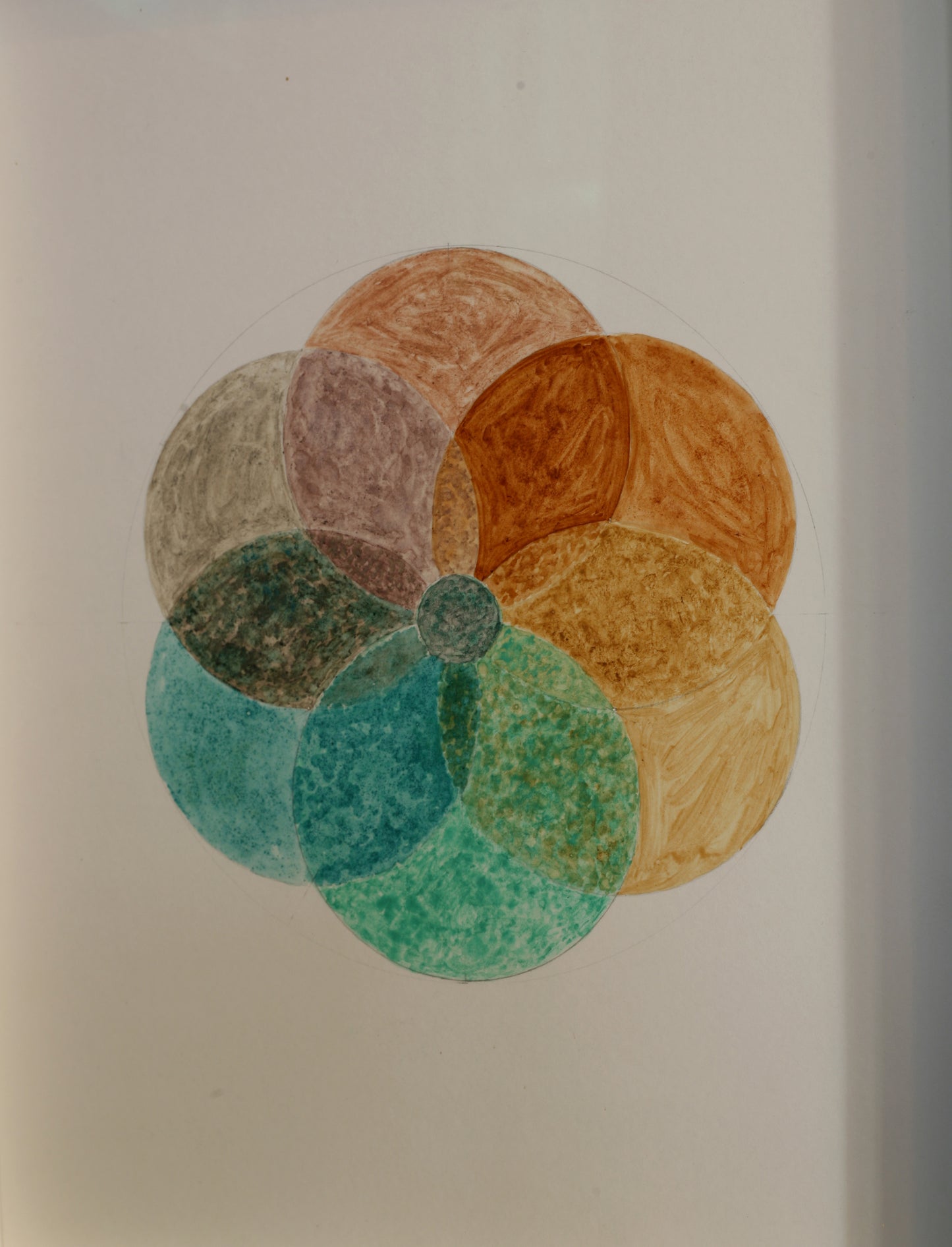Framed watercolour - George Field's Colour Circle