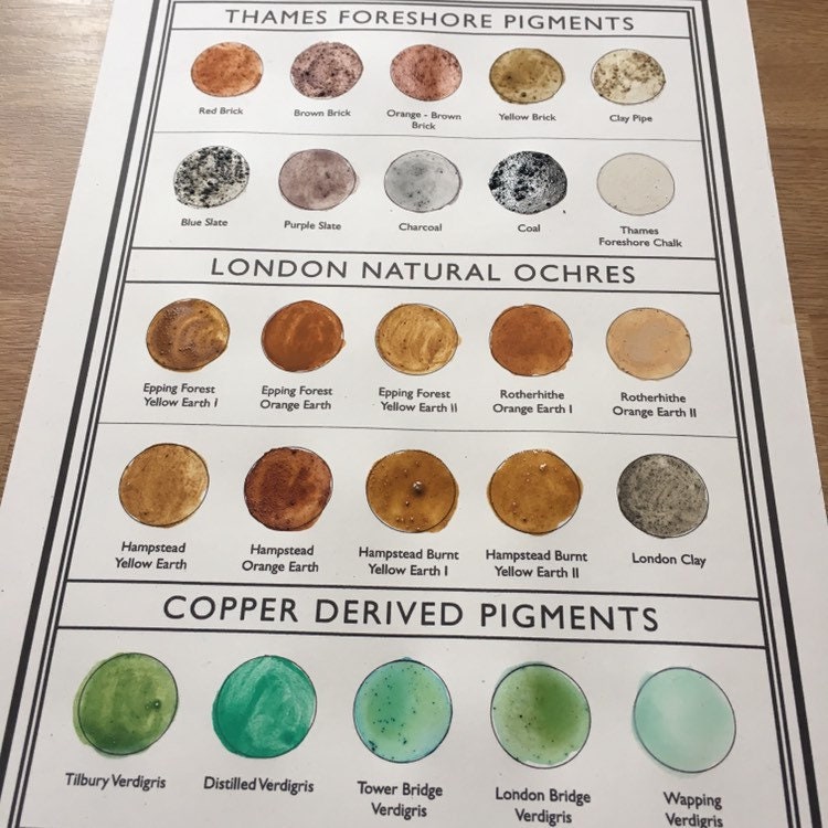 A3 Hand painted colour chart